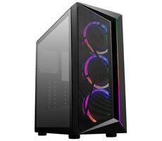 Cooler Master CPM510 ARGB černá / ATX / 1x USB-A 2.0 & 1x USB-A 3.1 / 3x 120mm / bez zdroje / průhledná bočnice