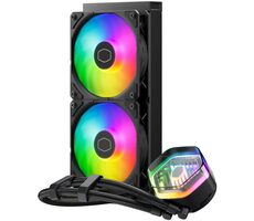 Cooler Master MasterLiquid 240 ATMOS ARGB černá / 2x120mm / 25 dBA @ 2500 RPM / 4 pin + 4 pin 