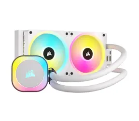 Corsair iCUE LINK H100i RGB bílá / 2x 120mm / 37 dB / 480-2400RPM / 63.1CFM / Intel + AMD