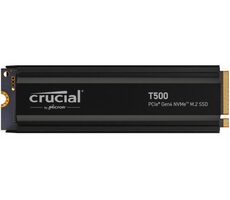 Crucial T500 Heatsink 2TB / M.2 SSD 2280 / PCIe 4.0 / 3D NAND TLC / R:7400MBs / W:7000MBs / 5y