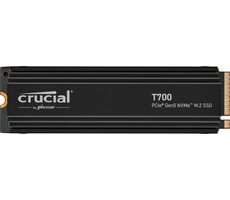 Crucial T700 Heatsink 4TB / M.2 SSD 2280 / PCIe 5.0 / 3D NAND TLC / R:12400MBs / W:11800MBs / 5y