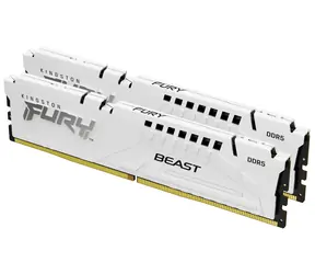 Kingston Fury Beast White 32GB (2x 16GB) DDR5 6400MHz / CL32 / DIMM / On-Die ECC / EXPO / 1.4V 