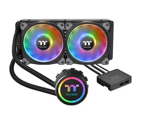THERMALTAKE Floe DX RGB 240 černá / AIO vodní chladič CPU / 2x 120 mm / 1500 RPM @ 23.9 dB / 42.45 CFM