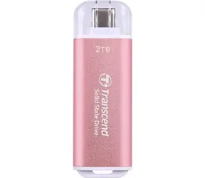 Transcend ESD300P Externí SDD 2TB růžová / USB-C 3.2 Gen 2 / R: 1050MBs / W: 950MBs