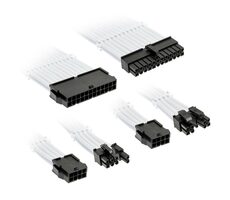 Kolink Sada prodlužovacích opletených kabelů Core Standard bílá