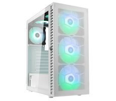 Kolink Observatory HF Mesh ARGB bílá / ATX / 1x USB-A 3.0 / 2x USB-A 2.0 / 3x 140mm / 3x 120mm / bez zdroje