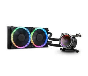 BitsPower Cyclops 240 černá / 2x 120mm / 30 dB / 43.97 CFM / 1800 RPM / ARGB / Intel + AMD