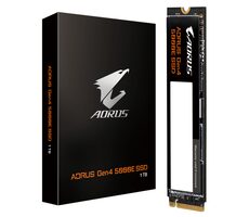 GIGABYTE AORUS Gen4 5000E 1TB / M.2 2280 Gen 4 / R: 5000 MBps / W: 4600 MBps / MTBF: 1.5mh / 5y