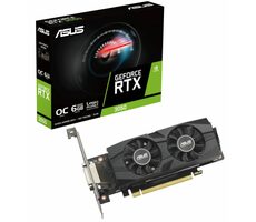 ASUS GeForce RTX 3050 LP BRK OC 6GB / 1042-1470MHz / 6GB GDDR6 / 96-bit / 1x DVI + 1x HDMI + 1x DP / 70W