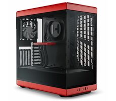 Hyte Y40 TG černo-červená / ATX / 2x USB-A 3.0 / 1x USB-C 3.2 / 2x 120mm / bez zdroje / průhledná bočnice 