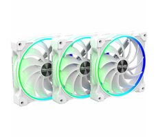 Alpenföhn 140mm Wing Boost 3 ARGB PWM 3ks bílá / 140mm / 19 dB @ 1500 RPM / 78.86 CFM / 3-pin + 4-pin