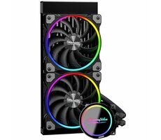Alpenföhn Gletscherwasser 240mm černá / AiO vodní chladič CPU / 2x 120mm / 36.8 dB @ 2550 RPM / 77.92 CFM / Intel + AMD