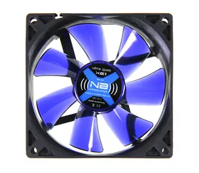 Noiseblocker BlackSilent Fan XE1 modrá / 92mm / 17 dB @ 1500 RPM / 29.42 CFM / 3-pin