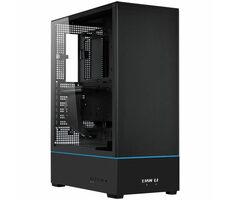 Lian Li SUP01X Midi-Tower černá / mATX / mini-ITX / ATX / 2x USB-A 3.0 + USB-C 3.1 / bez zdroje / průhledná bočnice