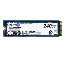 Kingston DC2000B 240GB / SSD / M.2 2280 / PCIe 4.0 / R:4500MBps / W:400MBps / 5y
