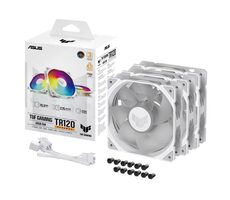 ASUS TUF GAMING TR120 ARGB Reverse (3ks) bílá / 120mm / Hydraulic bearing / 2000 RPM / 76.3 CFM / 29 dB