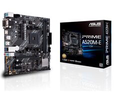 ASUS PRIME A520M-E/CSM / A520 / 2x DDR4 / PCIEx16 / 1GLAN / mATX
