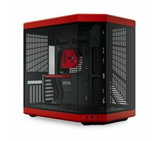Hyte Y70 černo-červená / E-ATX / 2x USB-A 3.2 / 1x USB-C 3.2 / průhledná bočnice / Riser kabel 