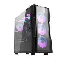 darkFlash DK431 Glass černá / E-ATX / 4x 120 mm / 3x USB-A / průhledná bočnice / bez zdroje 