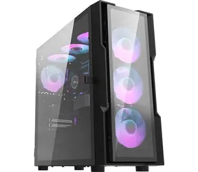 darkFlash DK431 Glass černá / E-ATX / 4x 120 mm / 3x USB-A / průhledná bočnice / bez zdroje 