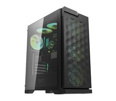 darkFlash DK361 černá / ATX / 4x 120 mm / 2x USB-A / průhledná bočnice / bez zdroje 
