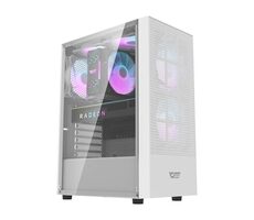 darkFlash A290 bílá / ATX / 3x 120 mm / 2x USB-A / průhledná bočnice / bez zdroje 