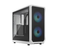 Fractal Design Focus 2 RGB černo-bílá / ATX / 2x USB 3.0 / 2x 140mm / bez zdroje / prachové filtry / průhledná bočnice