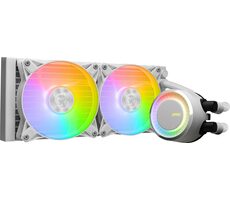 MSI MAG Core Liquid E240 bílá / 2x 120mm / 20 dB @ 3000 RPM / 75 CFM / AMD + Intel