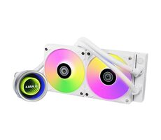 Rozbaleno - Lian Li GALAHAD II 240 Trinity bílá / 2x 120 mm / ARGB podsvícení / 300 - 2450 RPM / 35.4 dB / Intel + AMD / rozbaleno