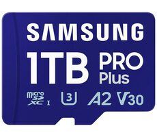 SAMSUNG PRO Plus 1TB + adaptér / micro SDXC / UHS-I U3 / Class 10 / R: 180Mbps / W: 130Mbps