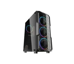 Rozbaleno - darkFlash Aquarius Acrylic černá / ATX / bez větráků / 3x USB-A / průhledná bočnice / bez zdroje / rozbaleno