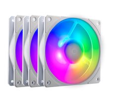 Cooler Master Mobius 120P ARGB bílá 3ks / 120mm / Loop Dynamic bearing / 2400 RPM / 75.2 CFM / 4-Pin PWM