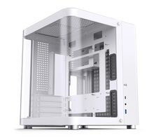 Jonsbo TK-1 bílá / Micro-ATX / 1x USB-A 3.0 / 1x USB-C 3.2 / bez zdroje / průhledná bočnice 