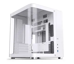 Jonsbo TK-1 bílá / Micro-ATX / 1x USB-A 3.0 / 1x USB-C 3.2 / bez zdroje / průhledná bočnice 