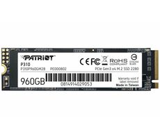 Patriot P310 960GB / SSD / M.2 2280 / PCIe Gen3 / R: 2100MBps / W:1800MBps / 3y