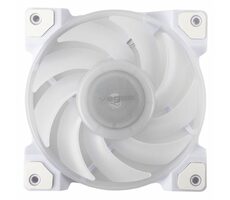 AKASA VEGAS A12 bílá / 120mm / Dual Ball Bearing / 32.7 dB @ 2000 RPM / 52.3 CFM / 4-Pin PWM