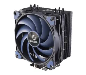 AKASA Alucia H4 Plus modrá / 1x 120mm / Hydro Dynamic Bearing / 33.1 dB @ 2000 RPM / 56.3 CFM / AMD + Intel