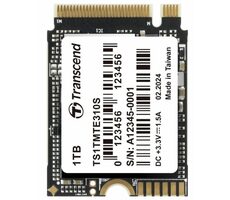 Transcend MTE310S 1TB černá / M.2 2230 / PCIe Gen4 / R: 5000 MBps / W: 3500 MBps / 5y