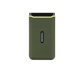 Transcend ESD380C 2TB zelená / Externí SSD disk / odolný / USB-C 3.2 / čtení: 2000MB/s / zápis: 2000MB/s