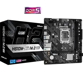 ASRock H610M-H2/M.2+ D5 / H610 / LGA 1700 / 2x DDR5 / PCIEx16 / 1x GLAN / mATX