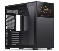 Jonsbo D41 Screen černá / ATX / 1x USB-A 3.2 / 1x USB-C 3.2 / bez zdroje / displej / průhledná bočnice 