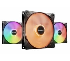 be quiet! Light Wings LX ARGB PWM 3ks černá / 140mm / Rifle Bearing / 22.9 dB @ 1200 RPM / 56 CFM / 4-Pin PWM + 3-Pin