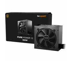 be quiet! Pure Power 12 650W / ATX 3.1 / 650W / 80 PLUS Gold / Aktivní PFC / nemodulární 