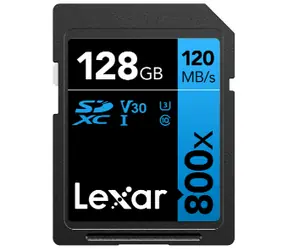 Lexar Professional 800x PRO Memory Card SDXC 128GB / čtení: 120MBps / zápis 45MBps / UHS-I / Class 10 / V30 