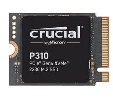 Crucial P310 2TB / M.2 2230 / PCIe Gen4 / R: 7000 MBps / W: 6100 MBps / MTBF: 1.5 mh