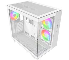 Montech KING 65 PRO bílá / ATX / 2x USB-A 3.0 / 1x USB-C 3.0 / 2x 140mm + 1x 120mm / průhledná bočnice 
