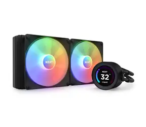 NZXT Kraken Elite RGB 280 černá / 2x 140mm / Fluid Dynamic Bearing / 34.48 dB @ 1500 RPM / 90.79 CFM / AMD + Intel 