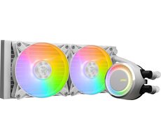 MSI MAG CoreLiquid I240 bílá / 2x 120mm / 32.8 dB @ 2350 RPM / 70.7 CFM / AMD + Intel