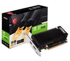 MSI GT 1030 4GHD4 LP OC / 1430 MHz / 4GB DDR4 2.1GHz / 64-bit / DP + HDMI / 20W