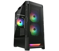 COUGAR Airface RGB černá / PC skříň / E-ATX / ATX / micro-ATX / mini-ITX / RGB / průhledná bočnice / bez zdroje 
